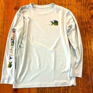 Saltwater Mafia Mint Green Youth XXL Long Sleeve Tshirt